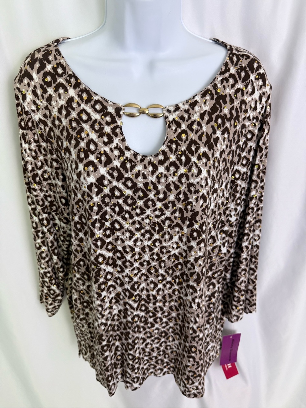NWT Cathy Daniels Top Size Large